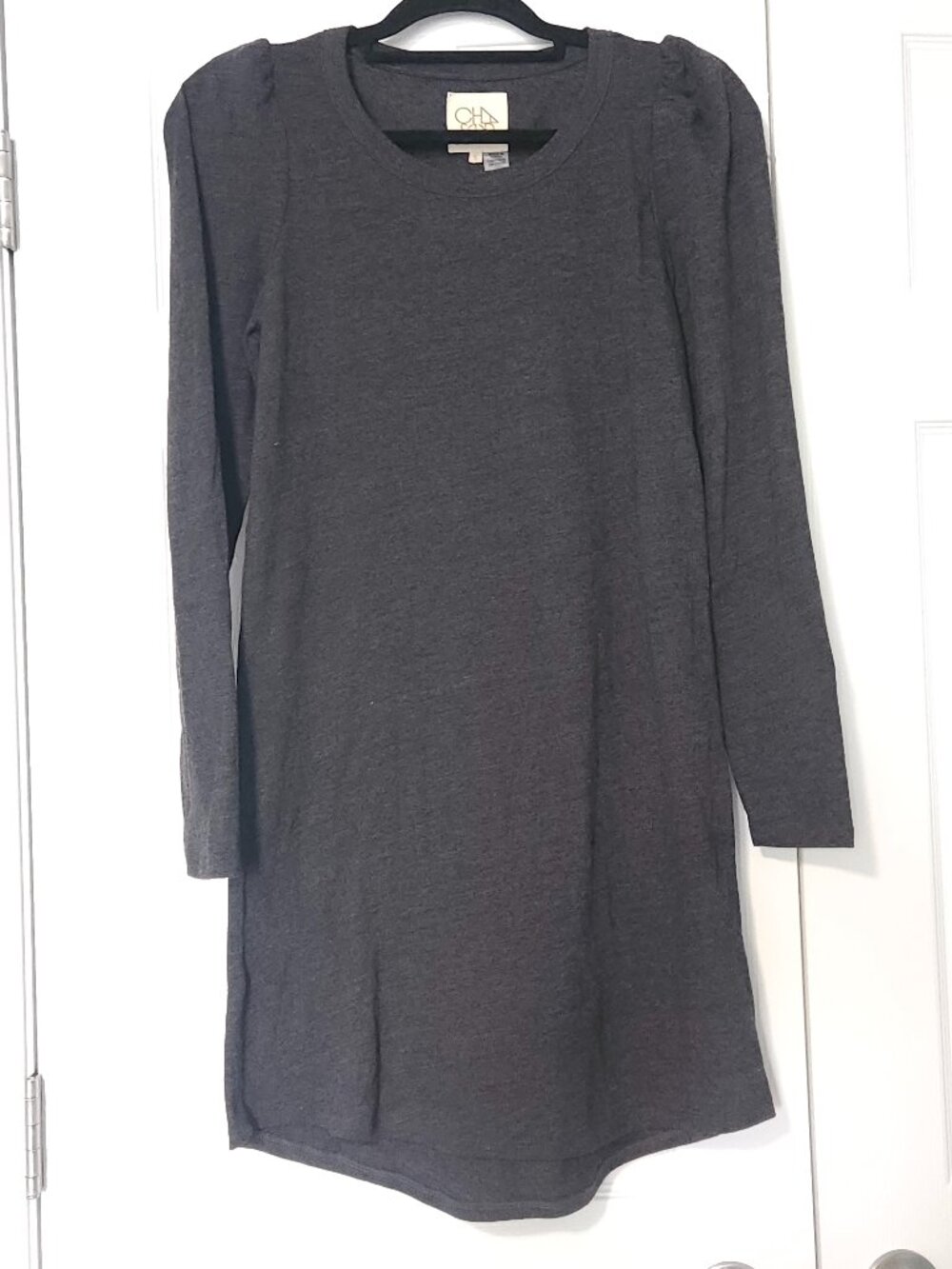 Chaser brand puff sleeve hi lo dress size S